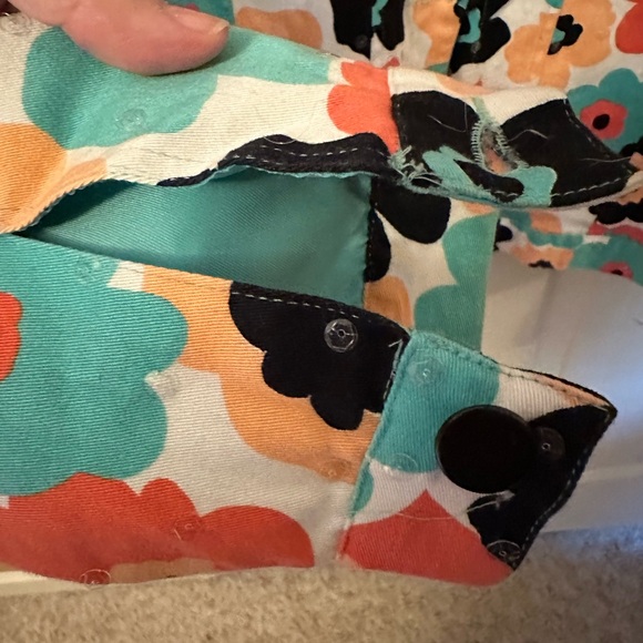 Red Multicolor Floral Jean Jacket - Picture 5 of 9